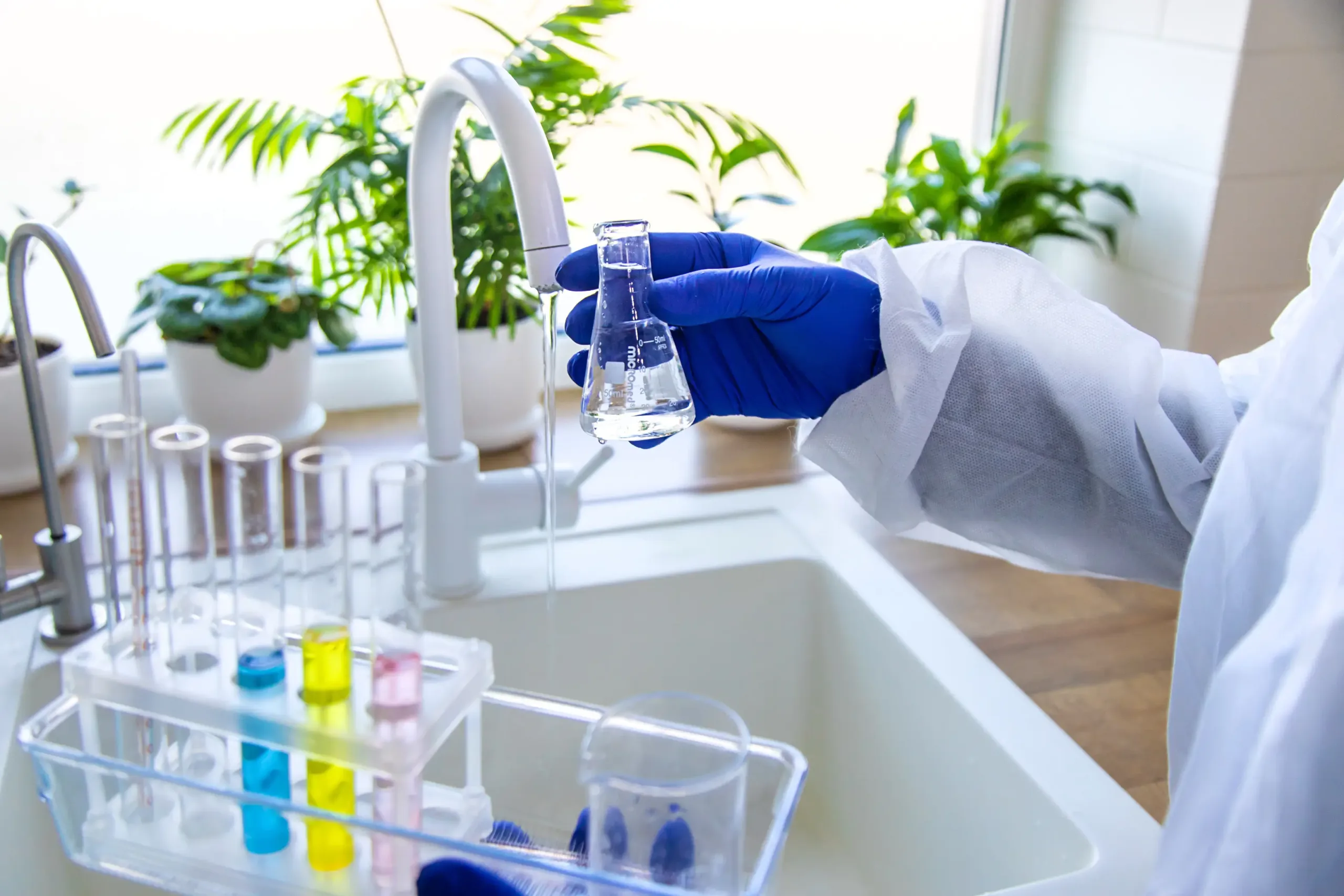Analisi di laboratorio sulla qualità dell’acqua del rubinetto