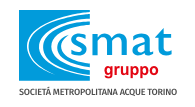 Logo SMAT, gestore dell’acqua nei comuni